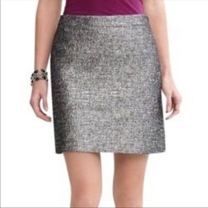 🌞Banana Republic 14 tweed metallic pencil skirt